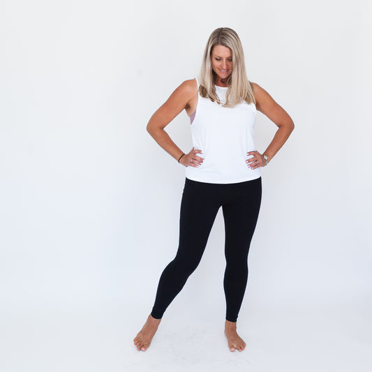 Milkbar Active Leggings - Extra High Waist Full Length | Black