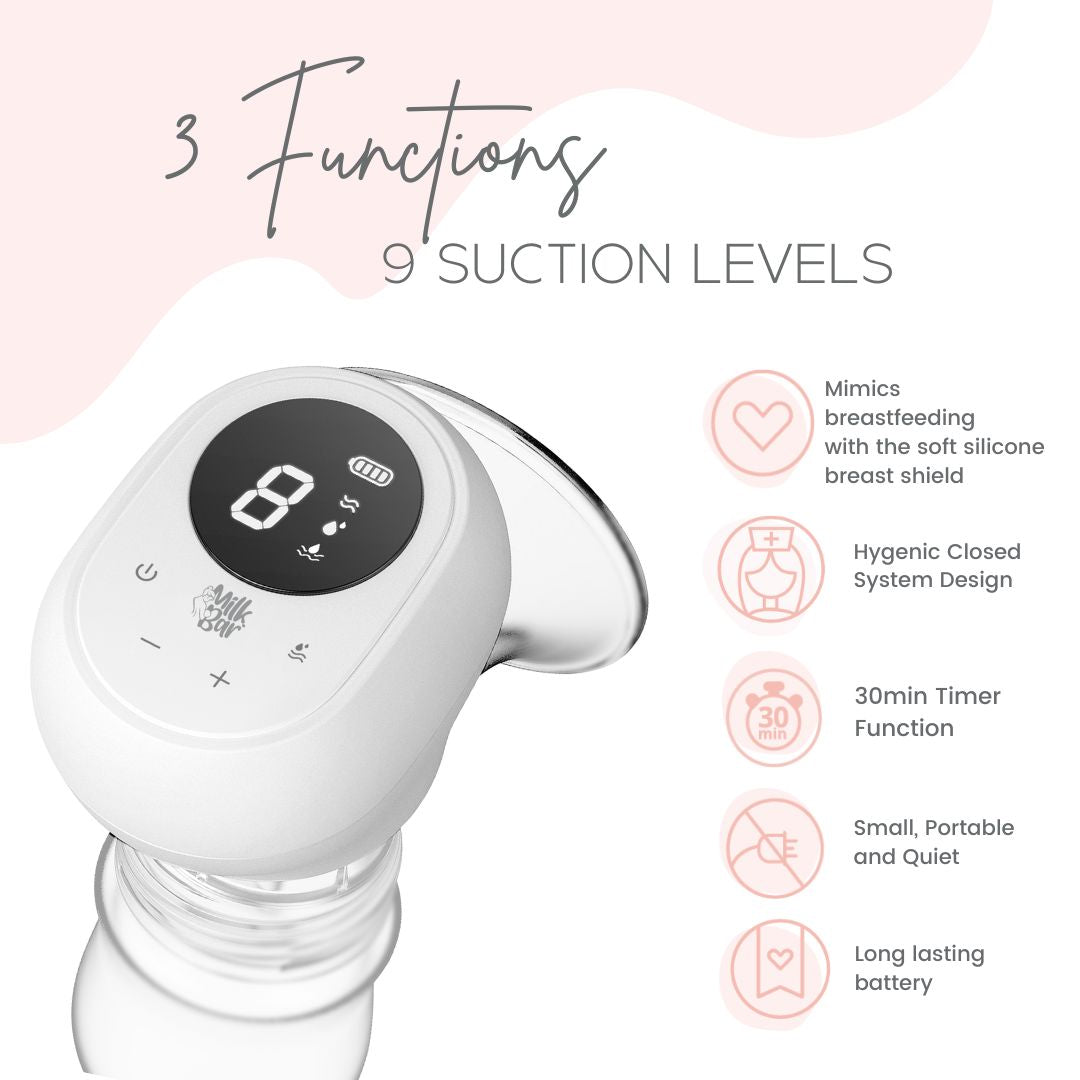 Milkbar Pure Freedom Portable Breast Pump | SINGLE