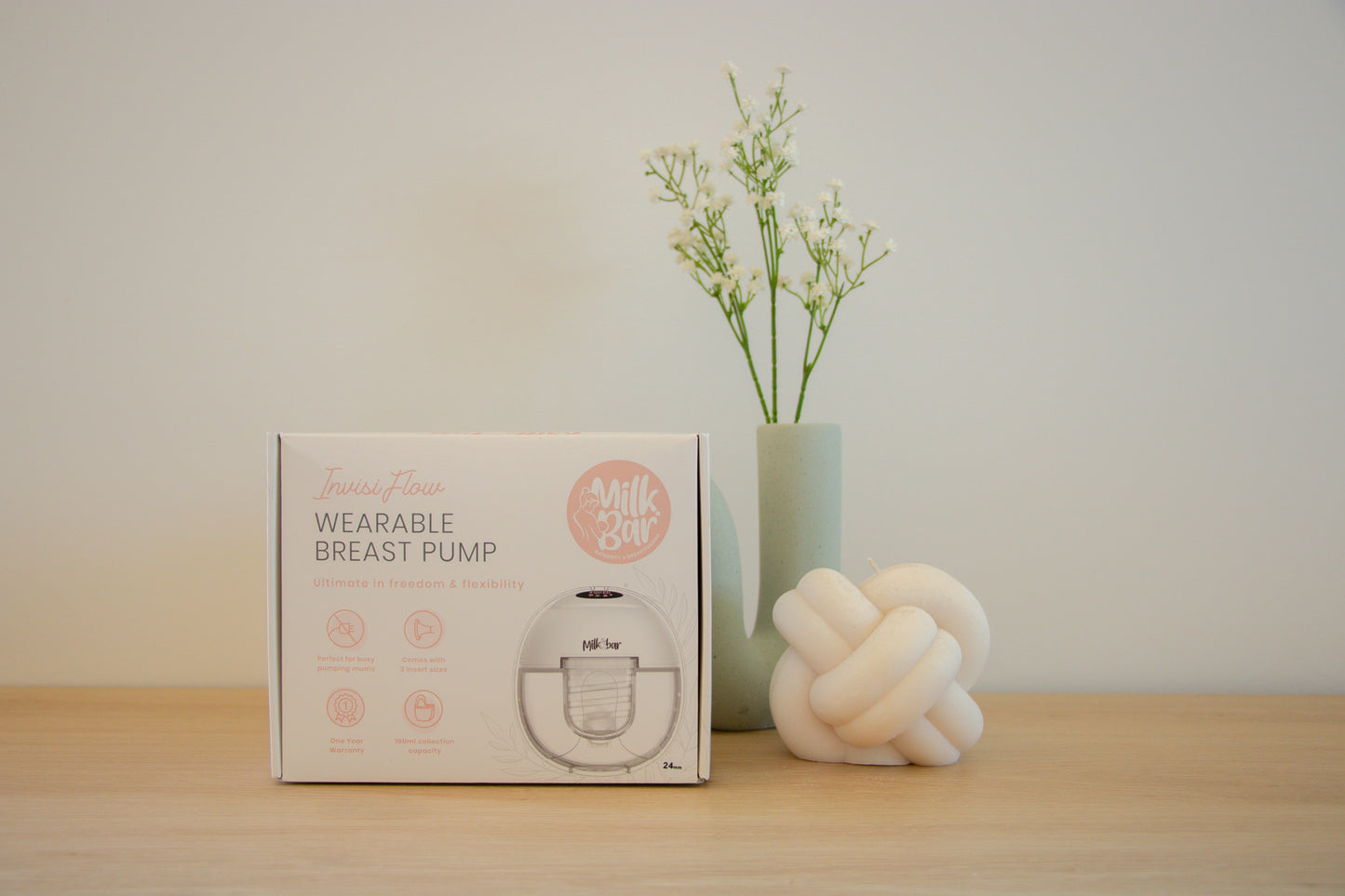 Milkbar Invisi Flow Wearable Breast Pump