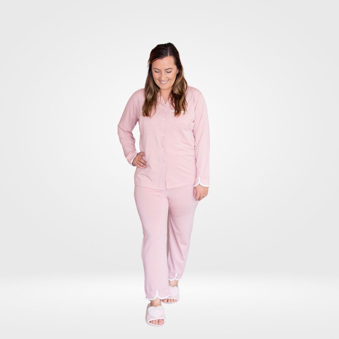 Breastfeeding Sleepwear Set Blush Milkbar Maternity