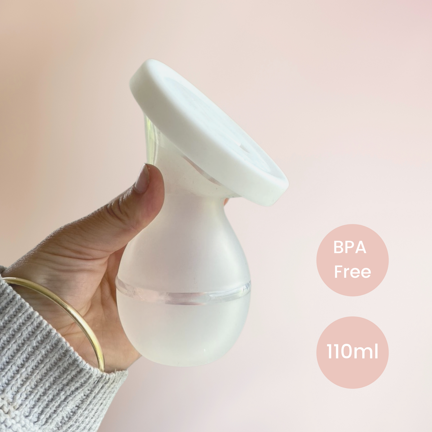 Manual Silicone Breast Pump With Leak Proof Lid and Carry Bag