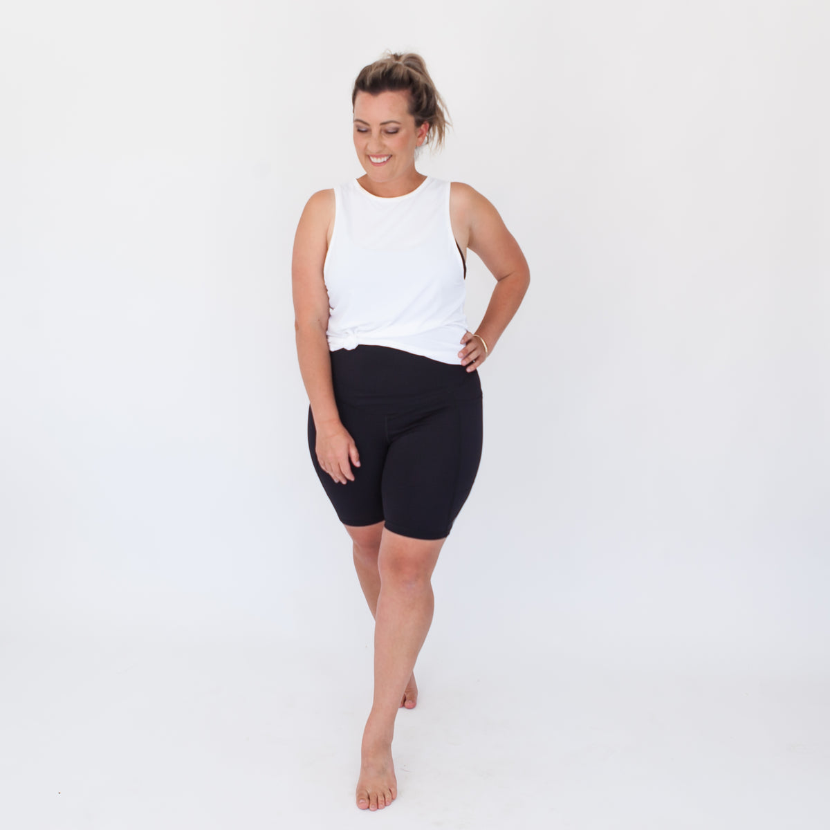Milkbar Active Leggings - Extra High Waist Shorts | Black