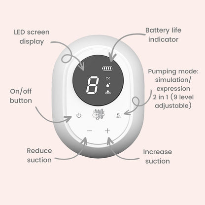 Milkbar Pure Freedom Portable Breast Pump | SINGLE