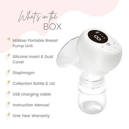 Milkbar Pure Freedom Portable Breast Pump | SINGLE