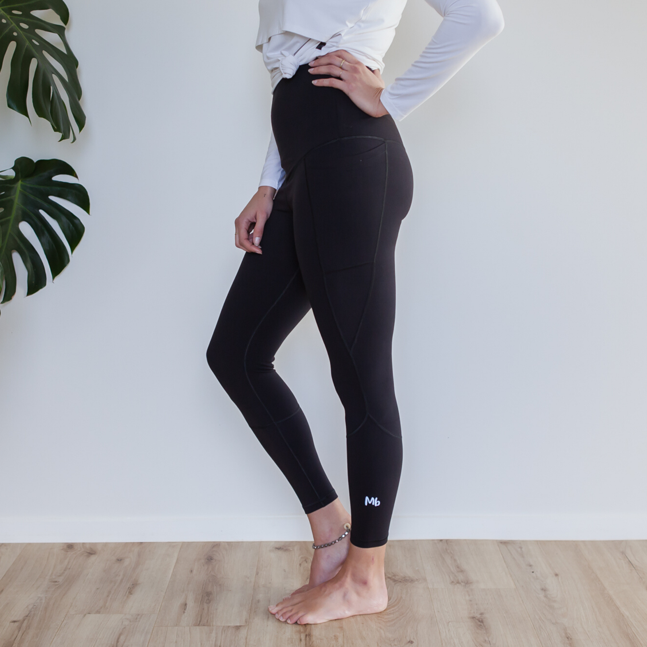 Milkbar Active Leggings Extra High Waist Full Length Black, 49% OFF