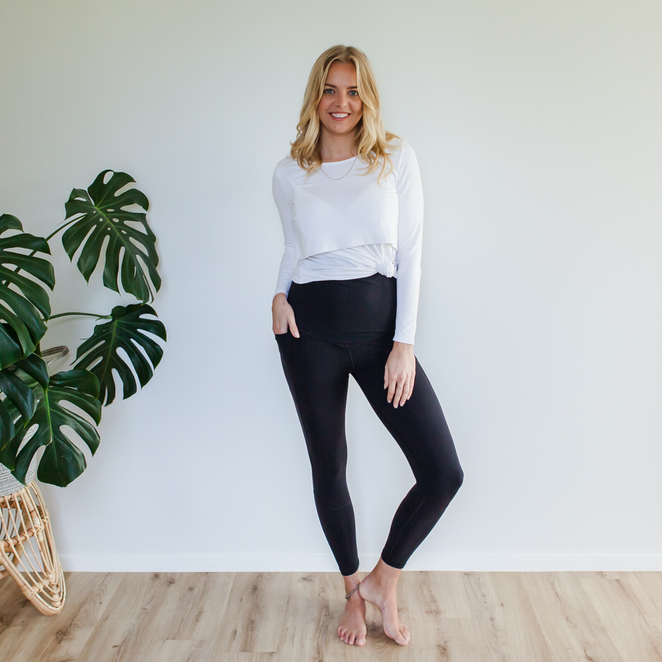 Milkbar Active Leggings Extra High Waist 7 8 Black Milkbar